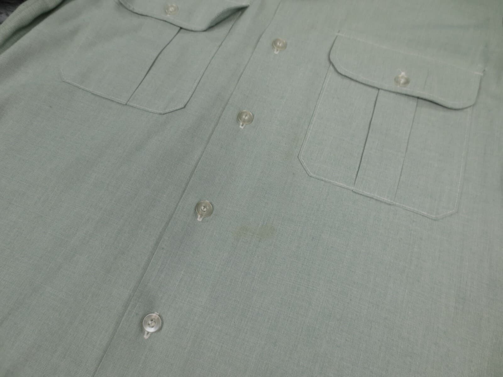 DSCP Shirt Men 15 Light Green Blend Garrison #61y - Thumbnail 7