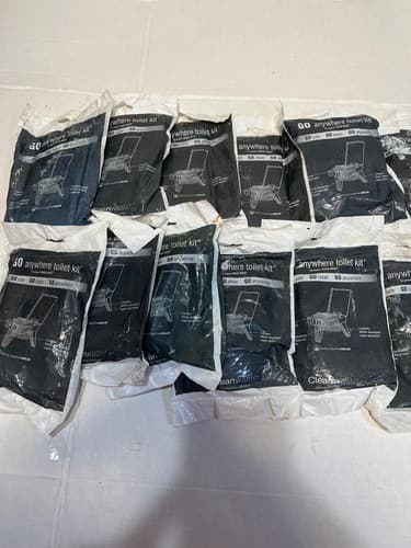 Cleanwaste The Original WAG BAG - GO Anywhere Toilet Kit Waste Bags - Lot Of 12