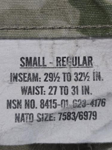 OCP Multicam Pants Small/Regular NSN:8415-01-623-4176 #L65l - Thumbnail 6