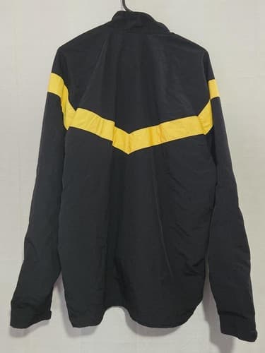 US Army APFU Physical Fitness Jacket Large Black Gold Training Coat VGC R36r - Thumbnail 4