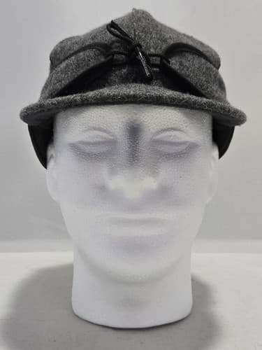 Stormy Kromer Ironwood Wool Blend Cap Hat Size 7 Black Lined USA Made VGC