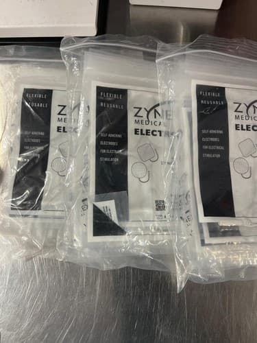 Lot of 30 Zynex Medical Electrodes 2.0" Round Pads TENS/EMS Self-Adhering Exp