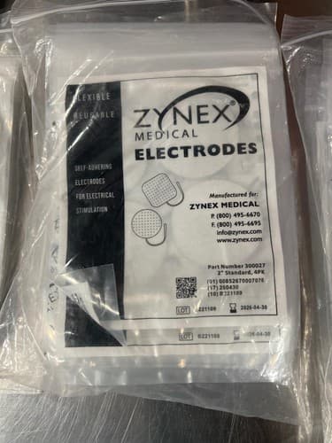 Lot of 30 Zynex Medical Electrodes 2.0" Round Pads TENS/EMS Self-Adhering Exp - Thumbnail 4