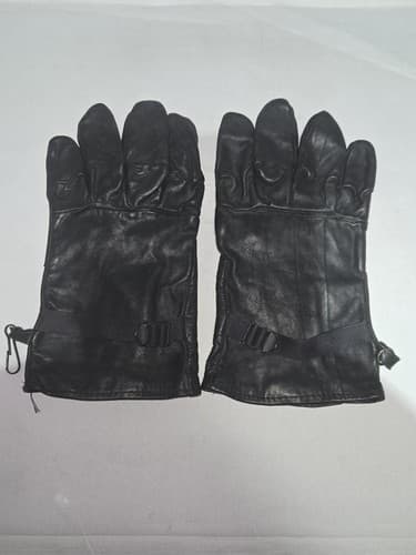 US Army Black Leather Light Duty Gloves Size 5 USGI Hawkeye 8415-01-310-7338 VGC