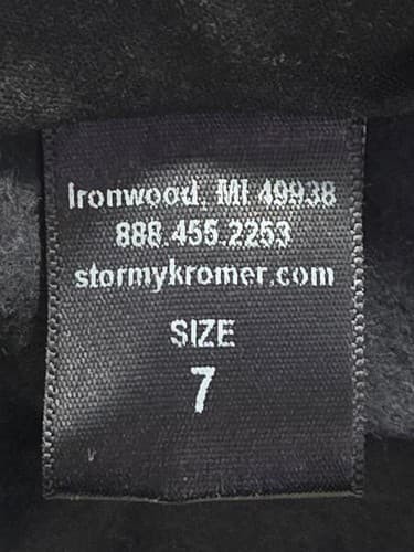 Stormy Kromer Ironwood Wool Blend Cap Hat Size 7 Black Lined USA Made VGC - Thumbnail 6