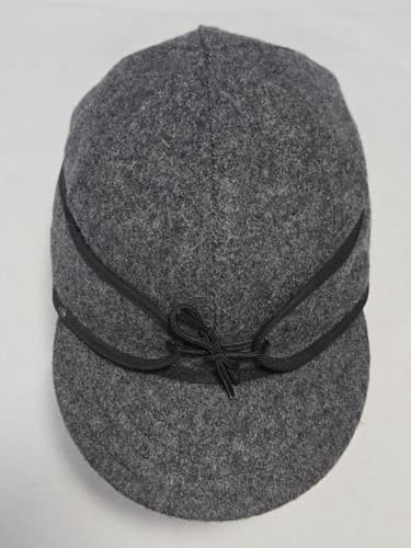 Stormy Kromer Ironwood Wool Blend Cap Hat Size 7 Black Lined USA Made VGC - Thumbnail 5