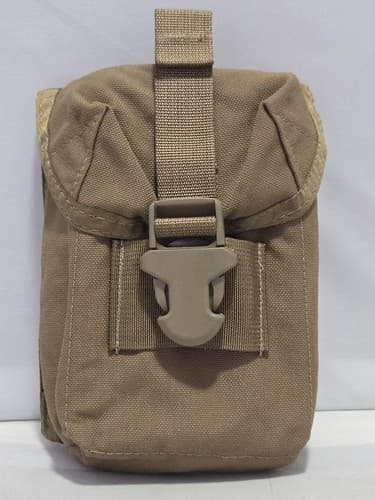 Tactical MOLLE Utility Pouch Tan – 2 Compartment General Purpose Pouch Military