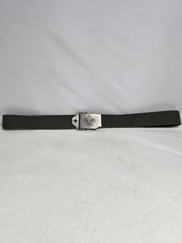 Official Boy Scouts of America BSA Olive Drab Web Belt & Metal Buckle 41" #DC50 - Thumbnail 2