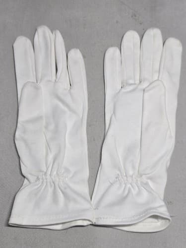 USGI Military White Dress Parade Gloves Men's Medium Cotton Formal - Thumbnail 2