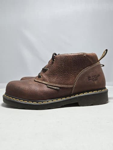 Dr. Martens Industrial Steel Toe Brown Leather Work Boots Men's Size 7 #DC54 - Thumbnail 4
