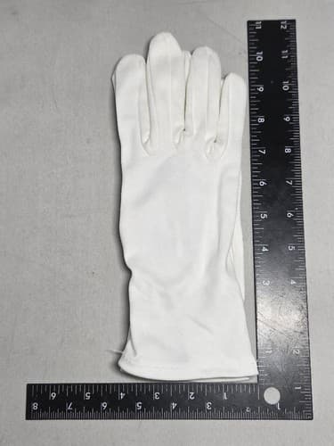 USGI Military White Dress Parade Gloves Men's Medium Cotton Formal - Thumbnail 5