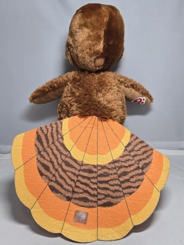 Build-A-Bear Thanksgiving Turkey Plush Stuffed Animal Brown Yellow Autumn #DC51 - Thumbnail 3