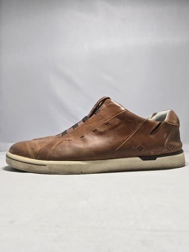 Kizik Men's Lima Leather Slip-On Sneakers Brown Hands-Free Comfort Size 12 #DC52 - Thumbnail 4