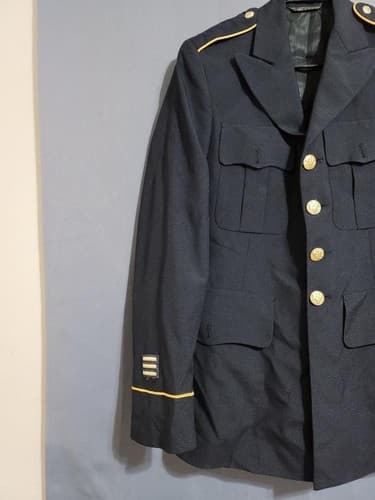 ASU Coat Men's Service Jacket Dress Army Blue Size: (36/R) #86t - Thumbnail 2