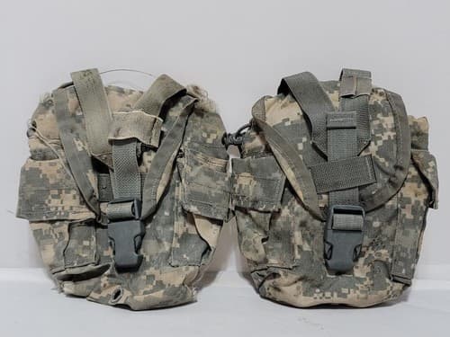Lot of 4 -2 Canteen carriers , single and 3mag holder #69t