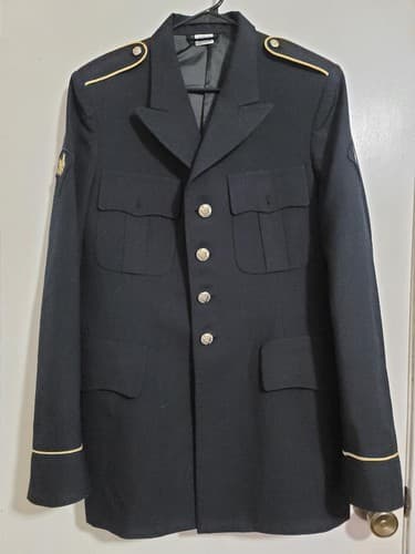 ASU Coat Men Jacket Dress Army Blue 450 Size (40/LC) NSN: 8405-01-552-2950 #D88d