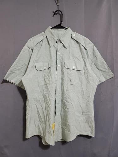 Vintage 90's DSCP Mens Military Dress Shirt Size 16 1/2 (Large) Green #91t