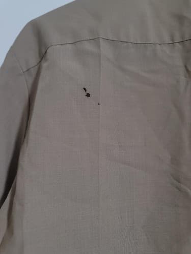 DSCP Marine Men's Poly/Wool Khaki Short Sleeve Shirt Size: (32) #A5a - Thumbnail 3