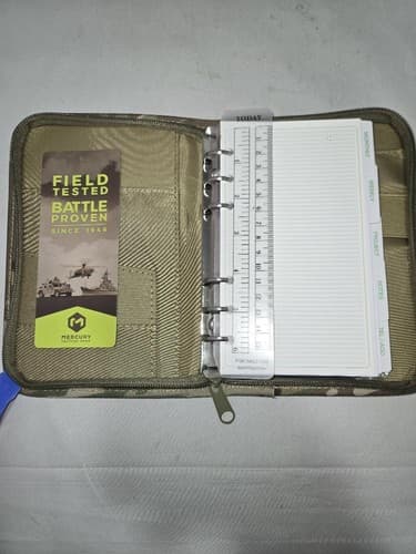 Mercury Multicam Daily Weekly Planner Tactical Organizer Notebook VGC R17r - Thumbnail 5