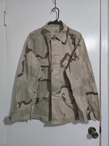 Vintage dated 1999 DCU Jacket DESERT CAMOUFLAGE L/S NSN 8415-01-327-5312 #D2d