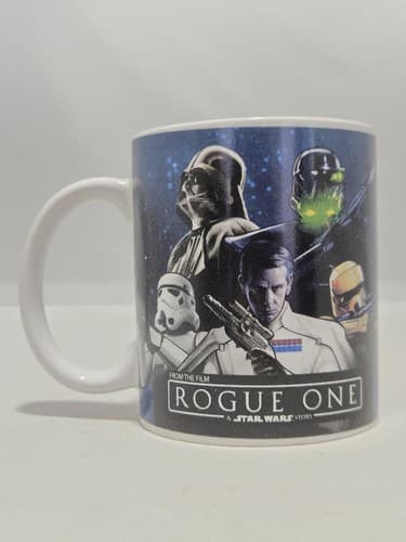 Star Wars Rogue One Coffee Mug Ceramic Tea Cup Death Trooper Rebel Graphic VGC