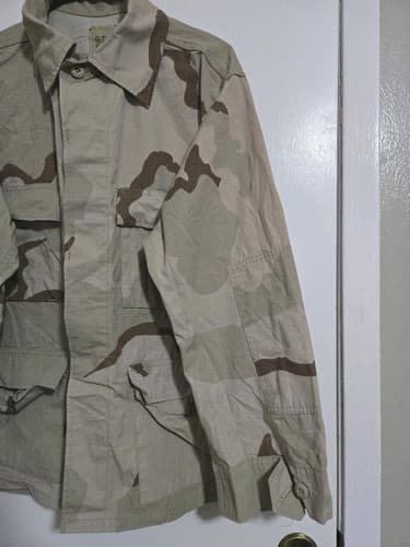 Vintage dated 1999 DCU Jacket DESERT CAMOUFLAGE L/S NSN 8415-01-327-5312 #D2d - Thumbnail 3
