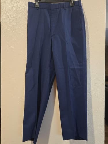 US Army ASU Dress Blue Trousers Men’s 32R Poly/Wool Army Blue 451 #K38k