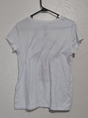 Peanuts Snoopy Graphic T-Shirt Short Sleeve white womens X-Large Cotton #L76l - Thumbnail 2
