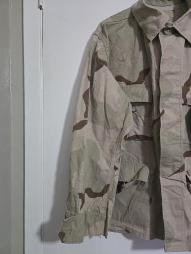 Vintage dated 1999 DCU Jacket DESERT CAMOUFLAGE L/S NSN 8415-01-327-5312 #D2d - Thumbnail 2