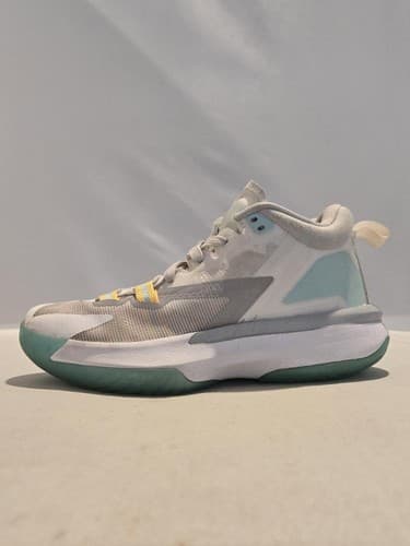 Nike Big Kids Basketball Shoes 3.5Y White/Mint Green Athletic Sneakers #K55k - Thumbnail 5