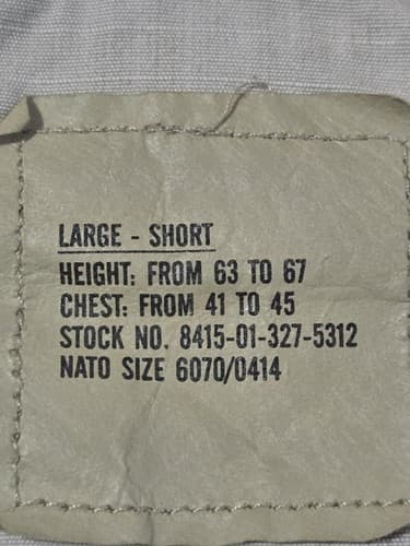 Vintage dated 1999 DCU Jacket DESERT CAMOUFLAGE L/S NSN 8415-01-327-5312 #D2d - Thumbnail 5