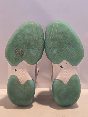 Nike Big Kids Basketball Shoes 3.5Y White/Mint Green Athletic Sneakers #K55k - Thumbnail 6