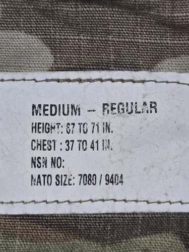 US Army OCP Scorpion W2 Multicam Combat Jacket Medium Regular NSN - Thumbnail 6
