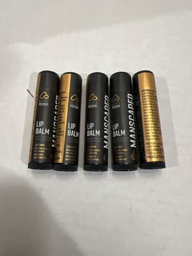 MANSCAPED Moisturizing Lip Balm w/ Vitamin E – Soothing Formula (5-Pack)