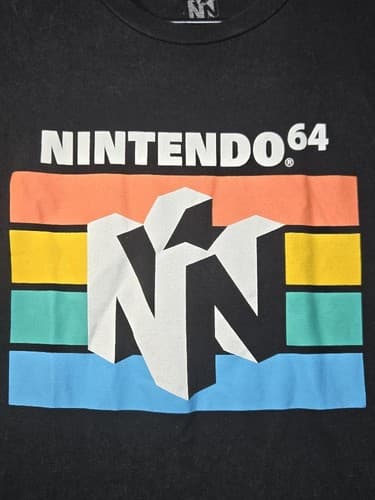Nintendo 64 N64 Logo Retro Gaming Graphic T-Shirt Black Men's XL #R56r - Thumbnail 5