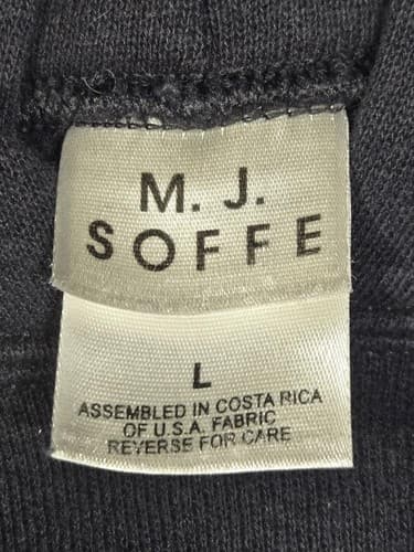 M.J. Soffe Men's Black Pullover Hoodie Long Sleeve Size Large - Thumbnail 5