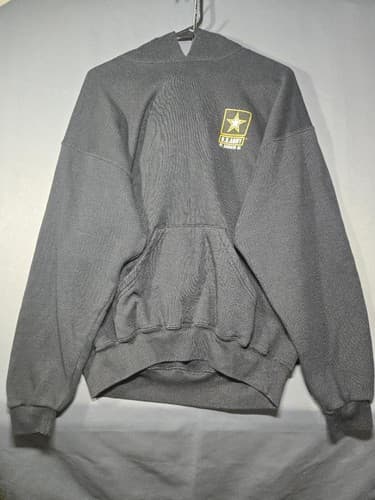 M.J. Soffe Men's Black Pullover Hoodie Long Sleeve Size Large - Thumbnail 2