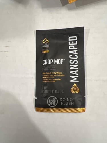 MANSCAPED The Crop Mop Anti-Chafing Groin Wipes – 22 Pack New Free Ship - Thumbnail 2