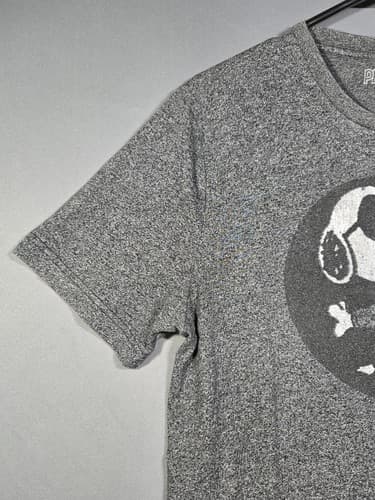 Peanuts Snoopy "Joe Cool" Men’s Gray Graphic T-Shirt Heathered Size Large #R55r - Thumbnail 3