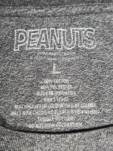 Peanuts Snoopy "Joe Cool" Men’s Gray Graphic T-Shirt Heathered Size Large #R55r - Thumbnail 7
