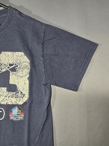 Tony Dorsett #33 Pro Football Hall of Fame Graphic T-Shirt Navy Blue Men's Size - Thumbnail 3