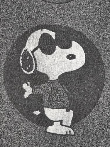Peanuts Snoopy "Joe Cool" Men’s Gray Graphic T-Shirt Heathered Size Large #R55r - Thumbnail 5