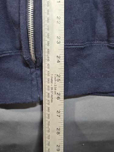 National Guard Reenlist Navy Blue Zip Up Hoodie Military Sweatshirt Men's L #M82 - Thumbnail 11