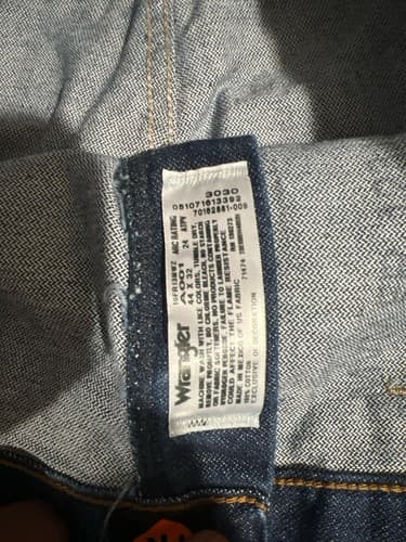 Wrangler FR Riggs Workwear Flame Resistant Jeans Blue Straight Leg Men's 44x32 - Thumbnail 8