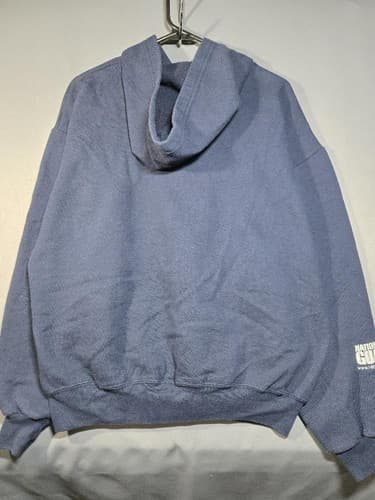 National Guard Reenlist Navy Blue Zip Up Hoodie Military Sweatshirt Men's L #M82 - Thumbnail 7