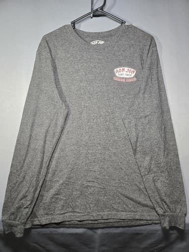 Ron Jon Surf Shop Orange Beach Long Sleeve Graphic T-Shirt Gray Men's Sz M #R56r - Thumbnail 2