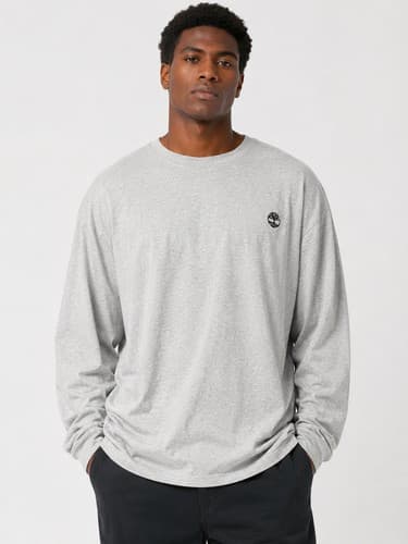 Timberland Established 1973 Graphic Long Sleeve T-Shirt Gray Men's XXL #R61r