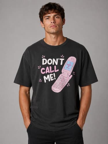Brisco Brands Don't Call Me Sarcastic Graphic T-Shirt Black Men's Large #R54r