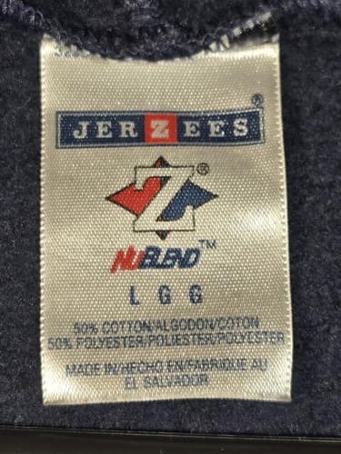 National Guard Reenlist Navy Blue Zip Up Hoodie Military Sweatshirt Men's L #M82 - Thumbnail 8