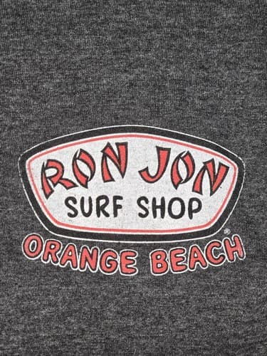 Ron Jon Surf Shop Orange Beach Long Sleeve Graphic T-Shirt Gray Men's Sz M #R56r - Thumbnail 5